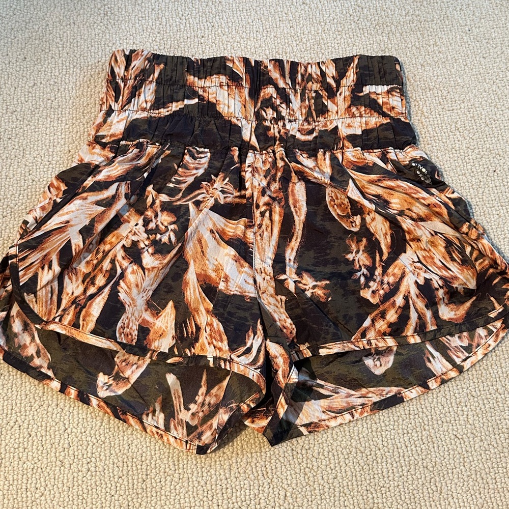 Free People The Way Home Printed Shorts